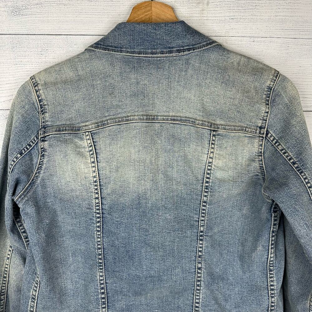 Levis Signature Womens size Small Gold Classic Trucker Denim Jacket - Picture 6 of 10